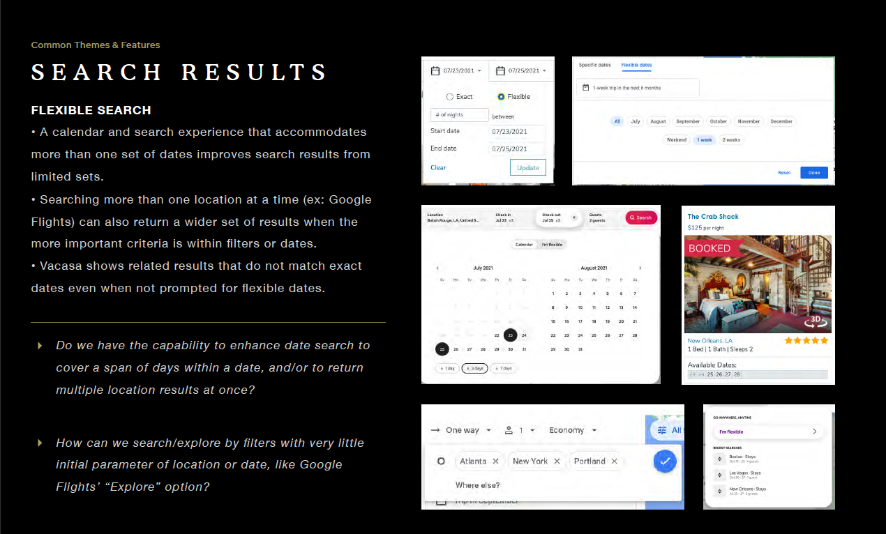 Search insights and flexible-date exploration